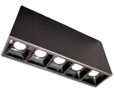 Lubinis šviestuvas 16W LED paviršinis šviestuvas ADEN, juodas, 3000K, 4287400