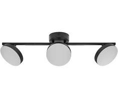 Lubinis šviestuvas 16W LED paviršinis šviestuvas SPOT MOON, juodas, 3000K