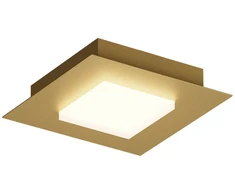 Lubinis šviestuvas 16W LED paviršinis šviestuvas TATAMI, matinės aukso sp., 3000/4000/6500K