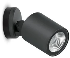 16W LED sieninis šviestuvas NOA 100 WALL, antracito sp., 3000K, 60°, IP66, dimeriuojamas