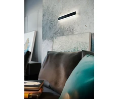 16W LED sieninis šviestuvas RAIL, juodas, 3000K, 01-2299