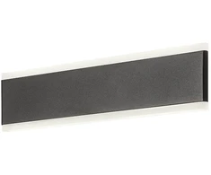 16W LED sieninis šviestuvas RAIL, juodas, 3000K, 01-2299