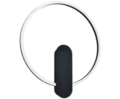 16W LED sieninis šviestuvas ZAKLIN, juodas, 3000K, 4340500