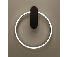16W LED sieninis šviestuvas ZAKLIN, juodas, 3000K, 4340500