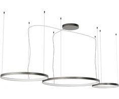 176W LED pakabinamas šviestuvas ORION, nikelio sp., 2700/3000/4000K, dimeriuojamas, 01-3884