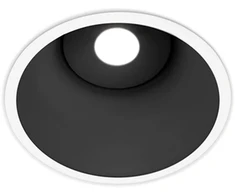 17W įleidžiamas šviestuvas LEX ECO, baltos/juodos sp., 3000K, 71°, DALI, su maitinimo šaltiniu