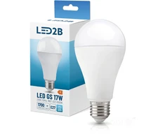 17W LED lemputė GS, E27, balta, 6500K, 180°