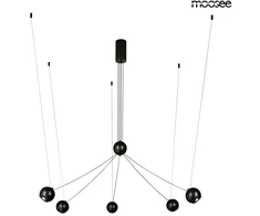 17W LED pakabinamas šviestuvas OCTO 5, juodas, 3000K