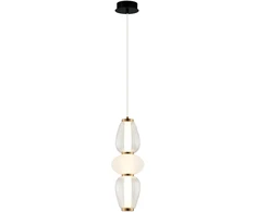 17W LED pakabinamas šviestuvas SHINY, baltos/juodos/bronzos sp., 3000K, 4303900