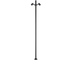 17W LED pastatomas lauko šviestuvas, juodas, 3000K, IP65, E405