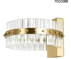 17W LED sieninis šviestuvas SATURNUS WALL, aukso sp., 3000K