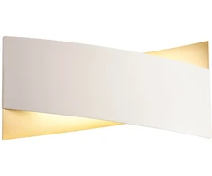 17W LED sieninis šviestuvas XAVIER, baltas/aukso sp., 3000K, 01-2380