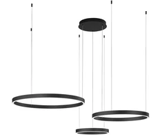 180W LED pakabinamas šviestuvas AKROBAT, juodas, CCT