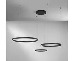 180W LED pakabinamas šviestuvas AKROBAT, juodas, CCT