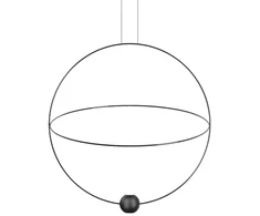 18+9W LED pakabinamas šviestuvas ELARA LARGE, juodas, 3000K, dimeriuojamas