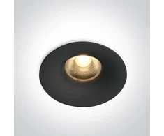 18W LED įleidžiamas šviestuvas, juodas, 3000/3500/4000K, 10118DX/B/V