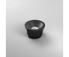 18W LED įleidžiamas šviestuvas QUANTUM, juodas, CCT