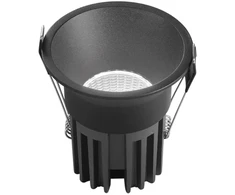 18W LED įleidžiamas šviestuvas QUARK, juodas, CCT