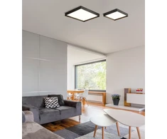 18W LED lubinis šviestuvas MUNICH, juodas, 2700/3000/4000K, P3759472N