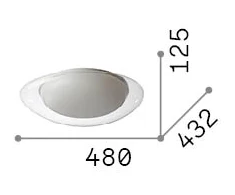 18W LED lubinis šviestuvas SQUISH, skaidrus, 3000K, 332413