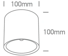 Lubinis šviestuvas 18W LED lubinis vidaus/lauko šviestuvas, baltas, 3000K, IP65, 67540B/W/W