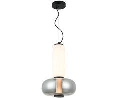 18W LED pakabinamas šviestuvas AVERY, juodos/baltos/dūmų sp., 3000K, 4302500