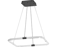 18W LED pakabinamas šviestuvas TETRAGON, tamsiai pilkas, 3000K, dimeriuojamas