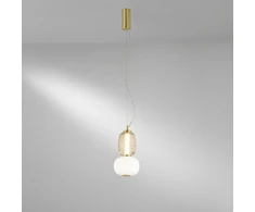 18W LED pakabinamas šviestuvas TOTEM, aukso sp., 3000K