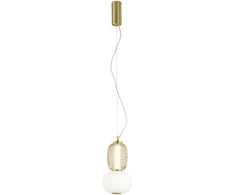 18W LED pakabinamas šviestuvas TOTEM, aukso sp., 3000K