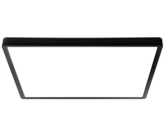 Lubinis šviestuvas Italux 18W LED paviršinė panelė BASTIA, juoda, 2800/4000/6000K
