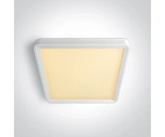 Lubinis šviestuvas 18W LED paviršinis šviestuvas, baltos sp., 2800/3300/4000K, 230x230mm, UGR19, 62020HU/W/V