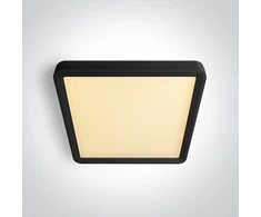 Lubinis šviestuvas 18W LED paviršinis šviestuvas, juodos sp., 2800/3300/4000K, 230x230mm, UGR19, 62020HU/B/V