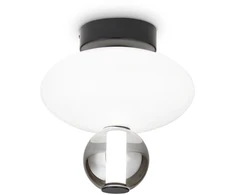 Lubinis šviestuvas Ideal Lux 18W LED paviršinis šviestuvas LUMIERE, baltos/juodos sp., 3000K, 314228