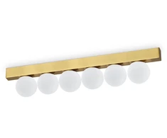 Lubinis šviestuvas Ideal Lux 18W LED paviršinis šviestuvas PING PONG, žalvario sp., 3000K, 328263