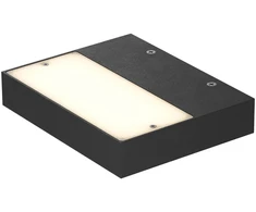 18W LED sieninis šviestuvas APEX, juodas, 3000K, 01-3758