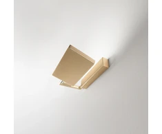 18W LED sieninis šviestuvas BOOK, aukso sp.