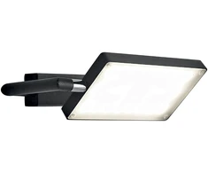 18W LED sieninis šviestuvas BOOK, juodas
