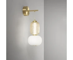 18W LED sieninis šviestuvas TOTEM, aukso sp., 3000K