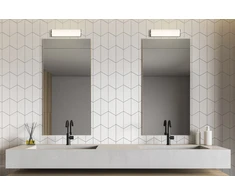 Sieninis šviestuvas 18W LED sieninis veidrodžio šviestuvas ALDO, chromo/baltos sp., 3000/4000K, IP44, A3432170C