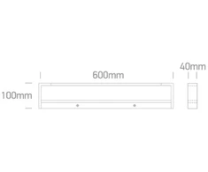 Sieninis šviestuvas 18W LED sieninis vonios šviestuvas, juodas, 3000/3500/4000K, IP44, 38118C/B/V