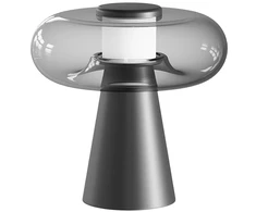 18W LED stalo šviestuvas, juodos/dūmų sp., 3000K, dimeriuojamas, 25277