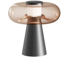 18W LED stalo šviestuvas, juodos/rudos sp., 3000K, dimeriuojamas, 25276