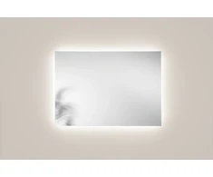 Sieninis šviestuvas 18W LED šviestuvas - veidrodis HALO, sidabro sp., CCT, dimeriuojamas, IP44