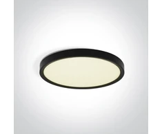 Lubinis šviestuvas 18W LED vidaus plafonas, apvalus, juodas, 2800/3200/4000K, 62006/B/V