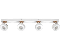 Lubinis šviestuvas 19,2W LED paviršinis šviestuvas SPOT PLUTO, baltas, 3000K