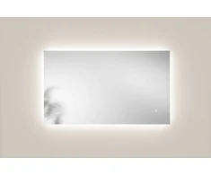 Sieninis šviestuvas 19,5W LED šviestuvas - veidrodis HALO, sidabro sp., CCT, dimeriuojamas, IP44