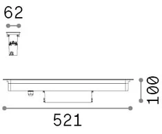 19W LED įleidžiamas į grindinį lauko šviestuvas THOR, plieno sp., 3000K, IP67, 351285