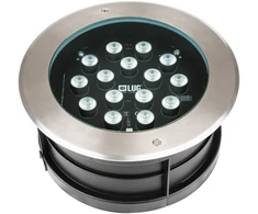 19W LED įleidžiamas lauko šviestuvas RUNA 4, juodu korpusu, 3000K, IP67
