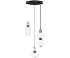 19W LED pakabinamas šviestuvas GEMMA, juodos/pilkos/rudos/baltos sp., 3000K, 4331000