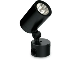 19W LED pastatomas lauko šviestuvas - prožektorius O-ZONE, juodas, 3000K, IP66, 337531